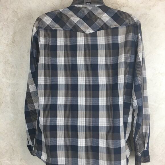 Volcom Men's Workwear Long Sleeve Plaid Shirt with Snap-Buttons Size L - Picture 2 of 16